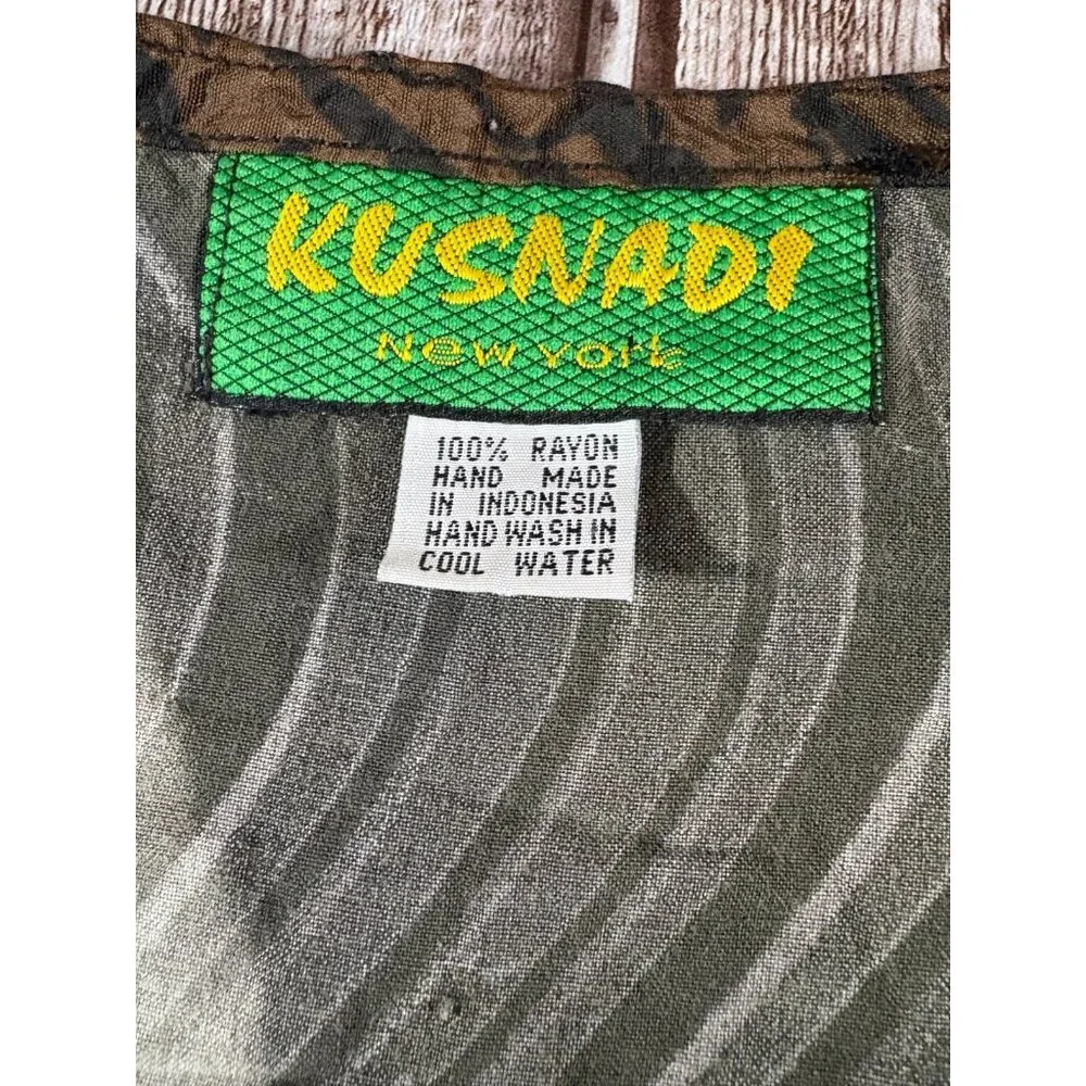 Kusnadi New York Rayon graphic print Kimono cardigan One Size colo multicolor - Picture 2 of 5